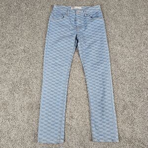 Levis Jeans Womens 16 Regular 28x28 Straight Logo AOP Logo Red Tab